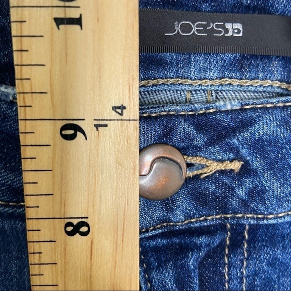 🌹Joe’s Jeans Blue Dark Wash Destroyed Distressed Skinny Ankle Jeans Womens 27 - Picture 5 of 6